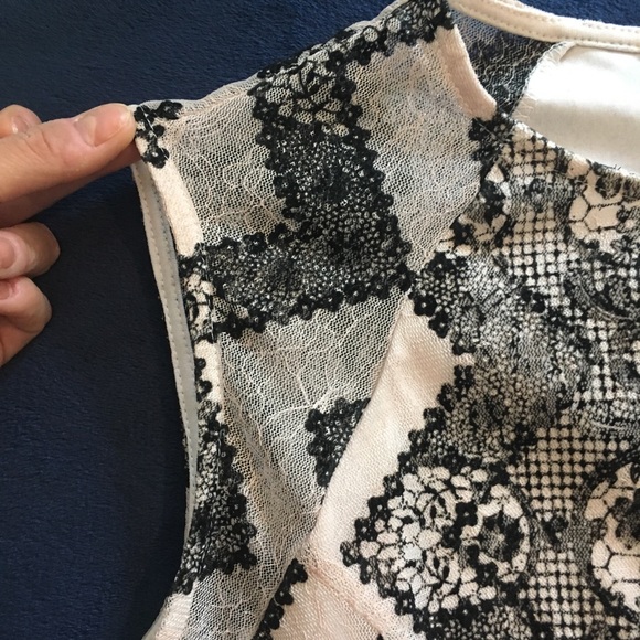 Beautiful Black & White Lace Dress by Love & 🔥 - Picture 5 of 8